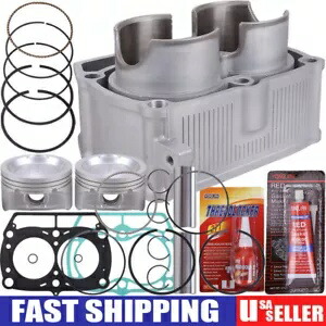 シリンダー ピストン リング トップエンド キット ガスケット付き ポラリス レンジャー 800 EFI 6X6 13-17用 Cylinder Piston Rings Top End Kit W/ Gasket for Polaris Ranger 800 EFI 6X6 13-17 【並行輸入品】