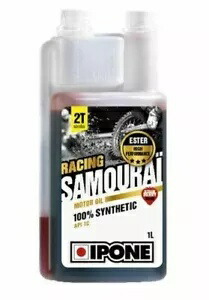 モーターオイル オートバイ IPONE サムライ 2 ストローク 100% フェイクレザー 1L ストロベリー- Motor Oil Motorcycle IPONE Samurai 2 Stroke 100% Faux Leather 1L Strawberry-画像