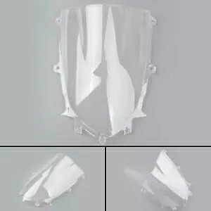 2018 ヤマハ R6 2017 クリアフロントガラスクリアダブル曲率バブル- 2018 Yamaha R6 2017 CLEAR WINDSCREEN CLEAR DOUBLE CURVATURE BUBBLE- 【並行輸入品】