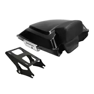 ブラック レイザー パック トランク & パッド 2 アップ マウント ハーレー ツアー パック ロード グライド 14-23 に適合 Black Razor Pack Trunk & Pad 2 Up Mount Fit For Harley Tour Pak Road Glide 14-23 【並行輸入品】