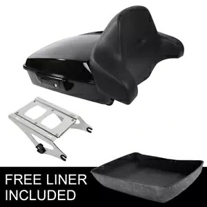 みじん切りトランクバックレスト 2 アップ取り付けラックハーレーツアーパックグライド 14-23 に適合 Chopped Trunk Backrest 2 Up Mounting Rack Fit For Harley Tour Pak Glide 14-23 【並行輸入品】