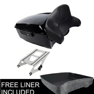 キング トランク バックレスト パッド 2 アップ マウント ラック ハーレー ツアーパック ロード グライド 14-23 に適合 King Trunk Backrest Pad 2-up Mount Rack Fit For Harley Tour-Pak Road Glide 14-23 【並行輸入品】|カスタムパーツ WORLD倉庫
