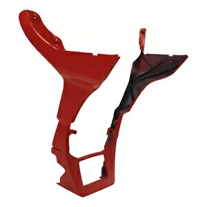 フェアリングチンスポイラーカバー ハーレーロードグライド 2017-2024 ウィキッドレッドデニムに適合 Fairing Chin Spoilers Cover Fit For Harley Road Glide 2017-2024 Wicked Red Denim 【並行輸入品】