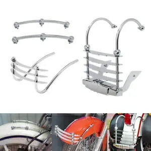 フロントスピアトリムリアフェンダーバンパーチーズおろし金ハーレーFLSTS 1997-2003用 Front Spear Trim Rear Fender Bumper Cheese Grater Fit For Harley FLSTS 1997-2003 【並行輸入品】