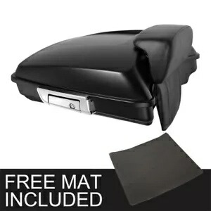 マットブラック カミソリ トランク バックレスト パッド ハーレー ツアー パック ロード グライド 14-23 に適合 Matte Black Razor Trunk Backrest Pad Fit For Harley Tour Pak Road Glide 14-23 【並行輸入品】