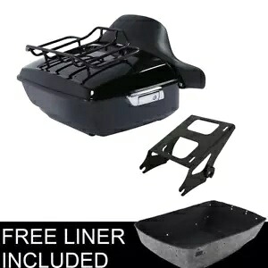 キング トランク バックレスト ラック ハーレー ツアーパック ツーリング ストリート グライド 2014-2023 に適合 King Trunk Backrest Rack Fit For Harley Tour Pak Touring Street Glide 2014-2023 【並行輸入品】