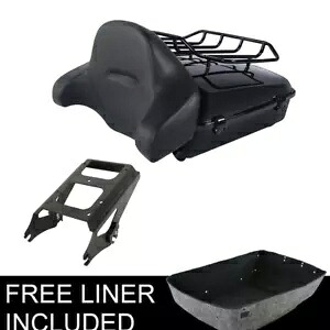 みじん切りトランクバックレストラック 2Up マウントハーレーツアーパックツーリング 2009-2013 に適合 Chopped Trunk Backrest Rack 2Up Mount Fit For Harley Tour Pak Touring 2009-2013 【並行輸入品】