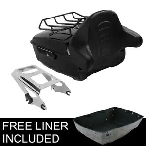 キング トランク パッド トップ ラゲッジ マウント ラック ハーレー ツアー パック ツーリング 2009-2013 に適合 King Trunk Pad Top Luggage Mount Rack Fit For Harley Tour Pak Touring 2009-2013 【並行輸入品】｜カスタムパーツ WORLD倉庫