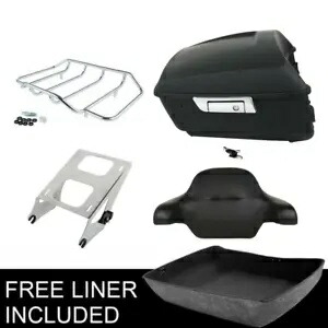 キングパック トランク バックレスト トップ ツーアップ ラック ハーレー ツーリング モデル 2014-2023 に適合 King Pack Trunk Backrest Top Two up Rack Fit For Harley Touring Models 2014-2023 【並行輸入品】