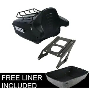 キングトランク 荷物ラックマウント ハーレーツアーパックツーリングロードグライド14-23に適合 King Trunk Luggage Rack Mount Fit For Harley Tour Pak Touring Road Glide 14-23 【並行輸入品】