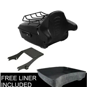 キングトランクバックレストマウント荷物ラックハーレーツアーパックロードキング97-08に適合 King Trunk Backrest Mount Luggage Rack Fit For Harley Tour Pak Road King 97-08 【並行輸入品】｜カスタムパーツ WORLD倉庫