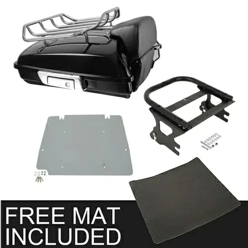 Razor Pack トランクパッドマウント & トップラックベースプレート ハーレーロードグライド 97-08 に適合 Razor Pack Trunk Pad Mount & Top Rack Base Plate Fit For Harley Road Glide 97-08 【並行輸入品】｜カスタムパーツ WORLD倉庫