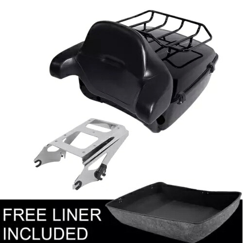 キングパック トランクパッド トップラックマウント ハーレーツアーパック ロードグライド 2009-2013用 King Pack Trunk Pad Top Rack Mount Fit For Harley Tour Pak Road Glide 2009-2013 【並行輸入品】