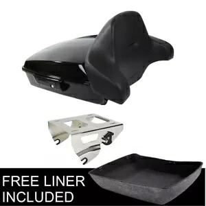 チョップドトランクバックレスト & ソロマウント ハーレーツアーパックツーリング 2014-2023 に適合 Chopped Trunk Backrest & Solo Mount Fit For Harley Tour Pak Touring 2014-2023 【並行輸入品】｜カスタムパーツ WORLD倉庫