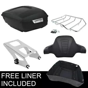 13.7インチ キングトランクバックレストマウントラック ハーレーツアーパックロードキング2014-2023に適合 13.7" King Trunk Backrest Mount Rack Fit For Harley Tour Pak Road King 2014-2023 【並行輸入品】｜カスタムパーツ WORLD倉庫 70,785円