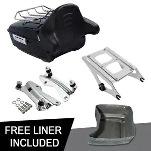 キングトランクバックレストラックマウントドッキングフィットハーレーツアーパックツーリング 2014-2023 King Trunk Backrest Rack Mount Docking Fit For Harley Tour Pak Touring 2014-2023 【並行輸入品】