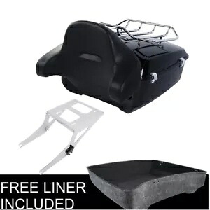 キングパック トランクパッド トップラック マウントラック付き ハーレーツアーパック ファットボーイ 08-16用 King Pack Trunk Pad Top Rack w/ Mount Rack Fit For Harley Tour Pak Fat Boy 08-16 【並行輸入品】｜カスタムパーツ WORLD倉庫