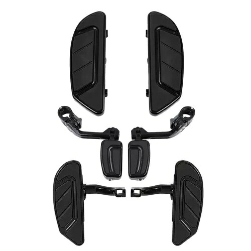 ブラック ドライバー パッセンジャー フロアボード フットペグ マウント ハーレー ツーリング 1993 以降に適合 Black Driver Passenger Floorboard Footpegs Mount Fit For Harley Touring 1993-up 【並行輸入品】|カスタムパーツ WORLD倉庫
