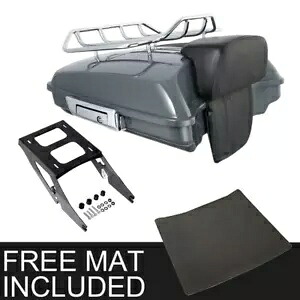 グレー レイザー パック トランク パッド マウント ハーレー ツアー パック スポーツ グライド 2014-2023 に適合 Gray Razor Pack Trunk Pad Mount Fit For Harley Tour Pak Sport Glide 2014-2023 【並行輸入品】|カスタムパーツ WORLD倉庫
