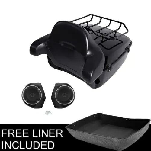 キング トランク トップ ラック パッド & 6.5 インチ スピーカー ハーレー ツアー パック ロード グライド キング 14-23 用 King Trunk Top Rack Pad & 6.5" Speaker For Harley Tour Pak Road Glide King 14-23 【並行輸入品】｜カスタムパーツ WORLD倉庫