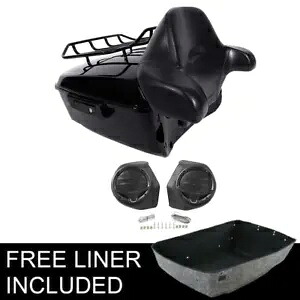 King トランク & ラッチパッドラックスピーカー ハーレーツアーパックストリートグライド 14-23 に適合 King Trunk & Latch Pad Rack Speakers Fit For Harley Tour Pak Street Glide 14-23 【並行輸入品】
