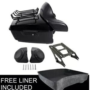 新しいキングパック トランクパッドマウントラックスピーカー ハーレーロードグライド 2014-2023 に適合 NEW King Pack Trunk Pad Mount Rack Speakers Fit For Harley Road Glide 2014-2023 【並行輸入品】