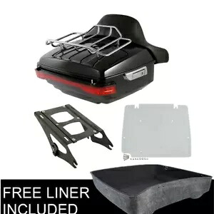 キング トランク パッド ラック ライト 2up マウント ベース プレート ハーレー ツーリング 2014-2023 に適合 King Trunk Pad Rack Light 2up Mount Base Plate Fit For Harley Touring 2014-2023 【並行輸入品】