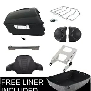 マットキングパック トランクパッドマウント スピーカー テールランプ ハーレーツーリング 14-23 に適合 Matte King Pack Trunk Pad Mount Speakers Tail Lamp Fit For Harley Touring 14-23 【並行輸入品】