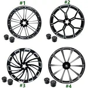 18 インチ 22 インチ 23 インチ 26 インチ フロントホイールリム デュアルディスク ハブ付き ハーレーツーリング 08+用 18'' 22'' 23'' 26'' Front Wheel Rim Dual Disc W/ Hub Fit For Harley Touring 08+ 【並行輸入品】