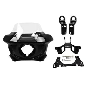 ヘッドライトフェアリングフロントガラスブラケットハーレー FXLRST FXRST 2022-2024 に適合 Headlight Fairing Windshield Bracket Fit For Harley FXLRST FXRST 2022-2024 【並行輸入品】