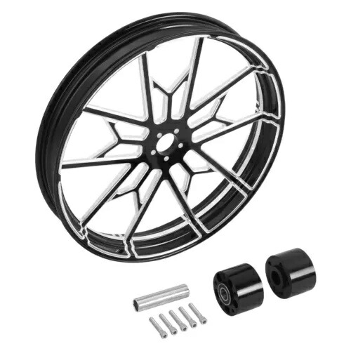 23 インチ CNC フロントホイールリムハブ ハーレーデュアルディスクストリートグライド 2008-2024 に適合 23'' CNC Front Wheel Rim Hub Fit For Harley Dual Disc Street Glide 2008-2024 【並行輸入品】