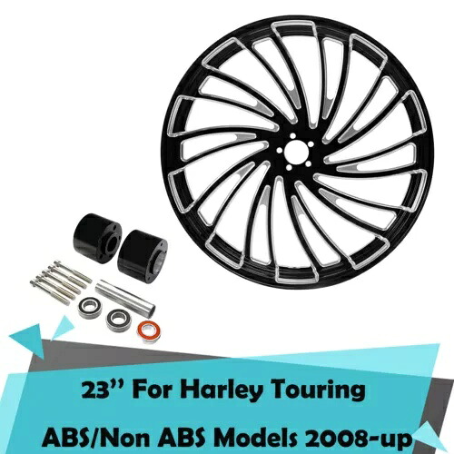 23 インチ フロント ホイール リム ハブ デュアル ディスク ハーレー ツーリング 2008-2024 ABS に適合 23'' Front Wheel Rim Hub Dual Disc Fit For Harley Touring 2008-2024 ABS 【並行輸入品】