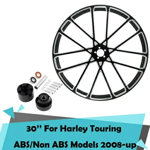 30 インチ フロント ホイール リム & シングル ディスク ハブ ハーレー ツーリング ABS 2008-2023 に適合 30" Front Wheel Rim & Single Disc Hubs Fit For Harley Touring ABS 2008-2023 【並行輸入品】｜カスタムパーツ WORLD倉庫
