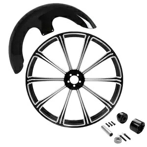 23 インチ フロント ホイール リム シングル ディスク ハブ フェンダー ハーレー ツーリング 2008-2013 に適合 23" Front Wheel Rim Single Disc Hub Fender Fit For Harley Touring 2008-2013 【並行輸入品】|カスタムパーツ WORLD倉庫
