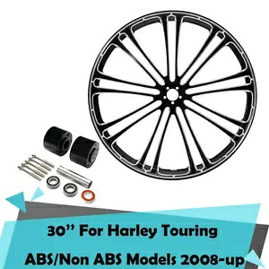 30 インチ フロント ホイール リム デュアル ディスク ハブ ハーレー ツーリング ABS モデル 2008-2023 に適合 30\