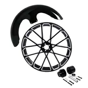 23 インチ CNC フロントホイールリム シングルディスクハブ & フェンダー ハーレーロードグライド 08-13 に適合 23" CNC Front Wheel Rim Single Disc Hub & Fender Fit For Harley Road Glide 08-13 【並行輸入品】|カスタムパーツ WORLD倉庫