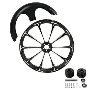 30 インチ フロント ホイール リム デュアル ディスク + フェンダー ハーレー ツーリング ロード グライド 08-13 に適合 30'' Front Wheel Rim Dual Disc + Fender Fit For Harley Touring Road Glide 08-13 【並行輸入品】｜カスタムパーツ WORLD倉庫