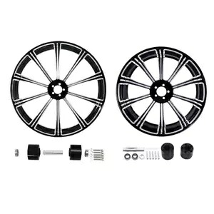 23 インチ フロント 18 インチ リア ホイール リム & デュアル ハブ ハーレー ロード グライド 09-24 非 ABS に適合 23" Front 18'' Rear Wheel Rim & Dual Hub Fit For Harley Road Glide 09-24 non ABS 【並行輸入品】｜カスタムパーツ WORLD倉庫