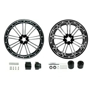 18 インチフロントリアホイールリムハブフィットハーレーエレクトラストリートグライド 2008-2024 CNC 18'' Front Rear Wheel Rim Hub Fit For Harley Electra Street Glide 2008-2024 CNC 【並行輸入品】