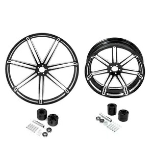 26 インチフロントリム 18 インチ後輪デュアルハブハーレーツーリングロードグライド 08-23 に適合 26'' Front Rim 18'' Rear Wheel Dual Hub Fit For Harley Touring Road Glide 08-23 【並行輸入品】