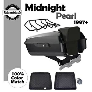 ミッドナイトパールチョップドツアーパックバックレストパッドハーレーFLTR FLH FLHX FLHR用 Midnight Pearl Chopped Tour Pak Pack Backrest Pad For Harley FLTR FLH FLHX FLHR 【並行輸入品】