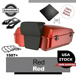 ハーレーストリートロードエレクトラグライド用レッドロックチョップドツアーパックトランク Red Rock Chopped Tour Pack Trunk For Harley Street Road Electra Glide 【並行輸入品】