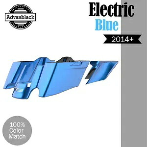 ハーレー 2014+ CVO テーパードストレッチ拡張サドルバッグに適合 エレクトリックブルー Fits Harley 2014+ CVO Tapered Stretched Extended Saddlebags ELECTRIC BLUE 【並行輸入品】