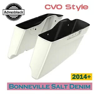 ボンネビル ソルト デニム CVO テーパード エクステンデッド ストレッチ サドルバッグ ハーレー 14+用 Bonneville Salt Denim CVO Tapered Extended Stretched Saddlebag For Harley 14+ 【並行輸入品】