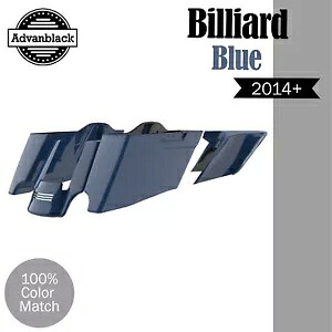 ハーレー 2014+ CVO テーパード ストレッチ拡張サドルバッグに適合 ビリヤード ブルー Fits Harley 2014+ CVO Tapered Stretched Extended Saddlebags BILLIARD BLUE 【並行輸入品】