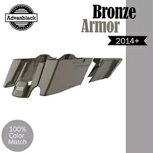 ハーレー 2014+ CVO テーパードストレッチ拡張サドルバッグに適合 BRONZE ARMOR Fits Harley 2014+ CVO Tapered Stretched Extended Saddlebags BRONZE ARMOR 【並行輸入品】