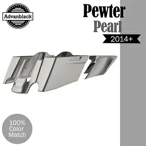 ハーレー 2014+ CVO テーパードストレッチ拡張サドルバッグに適合 PEWTER PEARL Fits Harley 2014+ CVO Tapered Stretched Extended Saddlebags PEWTER PEARL 【並行輸入品】