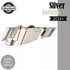 ハーレー 2014+ CVO テーパードストレッチ拡張サドルバッグに適合 SILVER FORTUNE Fits Harley 2014+ CVO Tapered Stretched Extended Saddlebags SILVER FORTUNE 【並行輸入品】
