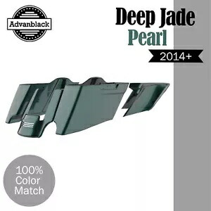 ハーレー 2014+ CVO テーパードストレッチ拡張サドルバッグに適合 DEEP JADE PEARL Fits Harley 2014+ CVO Tapered Stretched Extended Saddlebags DEEP JADE PEARL 【並行輸入品】