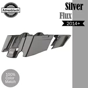 ハーレー 2014+ CVO テーパードストレッチ拡張サドルバッグに適合 シルバーフラックス Fits Harley 2014+ CVO Tapered Stretched Extended Saddlebags SILVER FLUX 【並行輸入品】